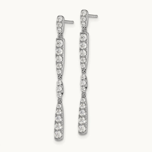 Dangle Post Earrings, 1.00 ct tw Lab-Grown Diamond