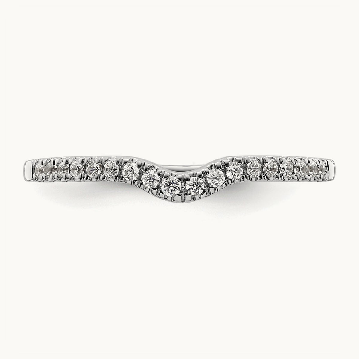 Diamond Wedding Band, 14K White Gold