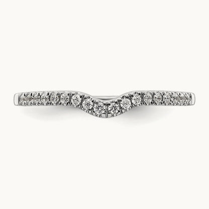 Diamond Wedding Band, 14K White Gold