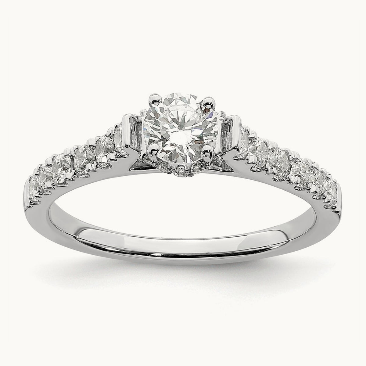 Petite Engagement Ring, 1.00 ct tw Lab-Grown Diamond