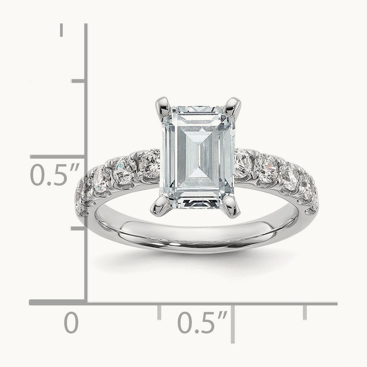 Emerald Engagement Ring — 2 3/4 ct, 7