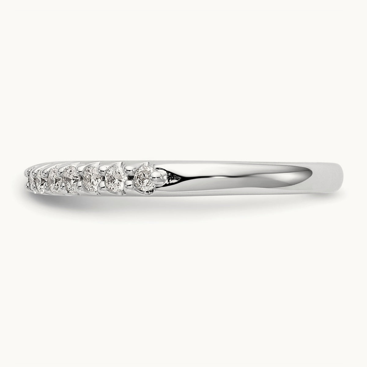 Diamond Wedding Band, 14K White Gold