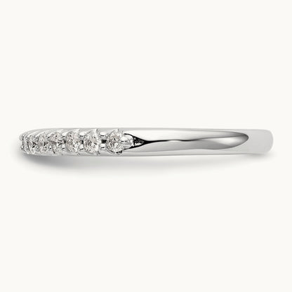 Diamond Wedding Band, 14K White Gold