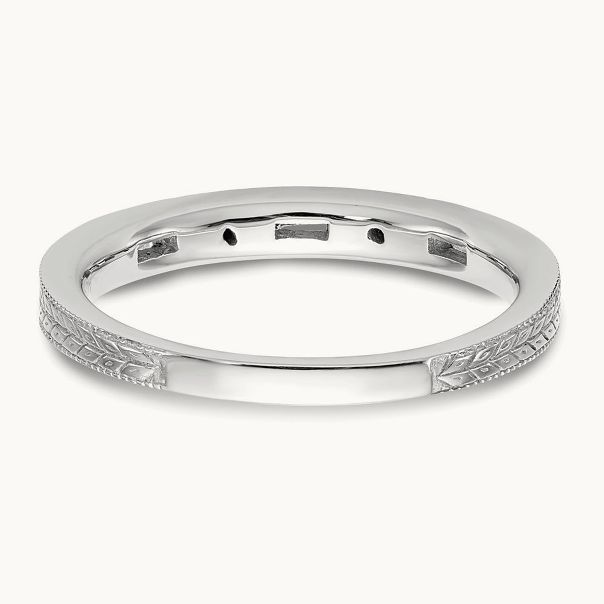 Diamond Wedding Band, 14K White Gold