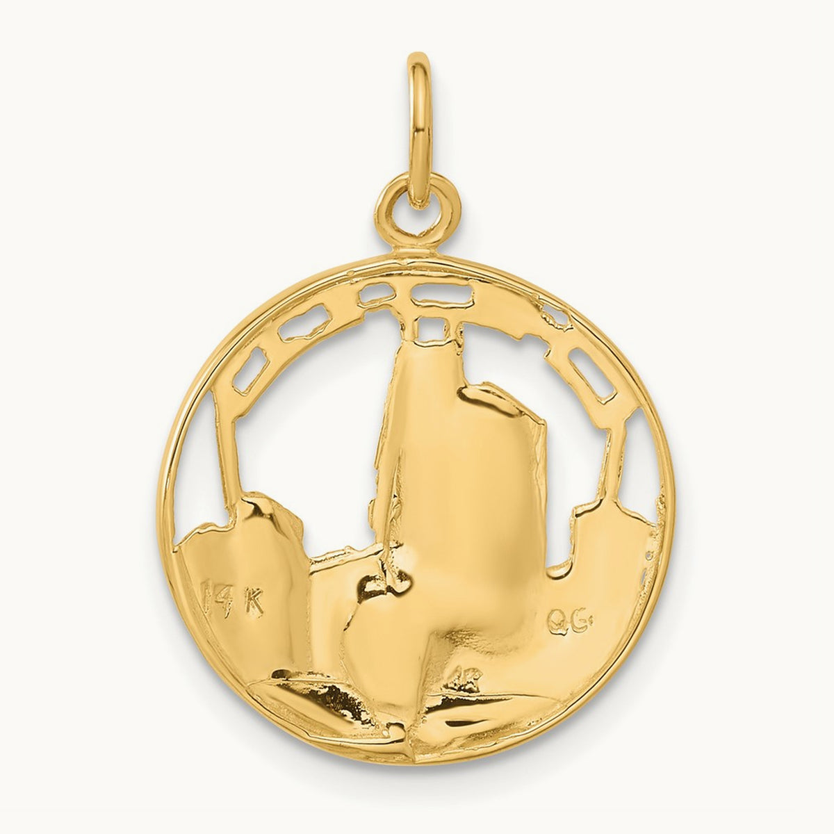 Chicago Skyline Charm, 14K