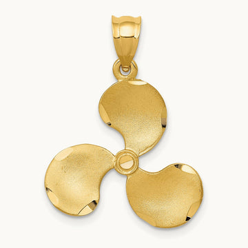 Propeller Pendant, 14K
