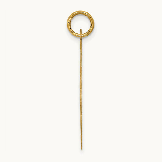 HAPPY BIRTHDAY Disc Pendant, 14K