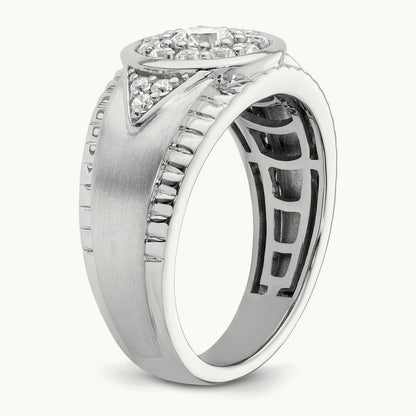 Men's Cluster Ring, 1.00 ct tw Lab-Grown Diamond