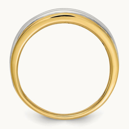 Diamond Men's Ring, 14K Two-tone
