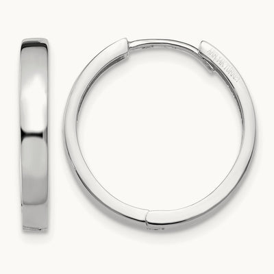 Hinged Earrings, 14K White Gold