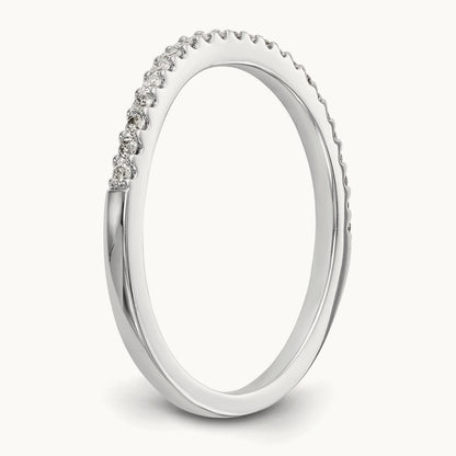 Diamond Wedding Band, 14K White Gold
