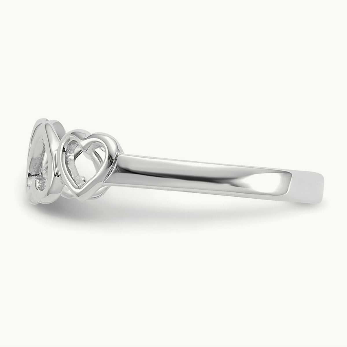 Heart Ring in 14K White Gold