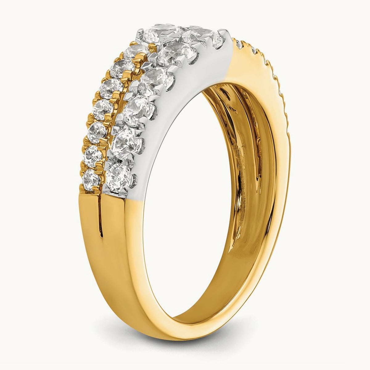 Double Row Band, 1.25 ct tw Lab-Grown Diamond