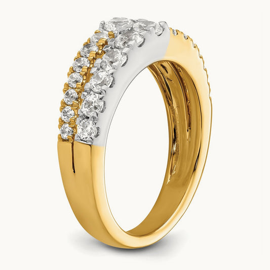 Double Row Band, 1.25 ct tw Lab-Grown Diamond