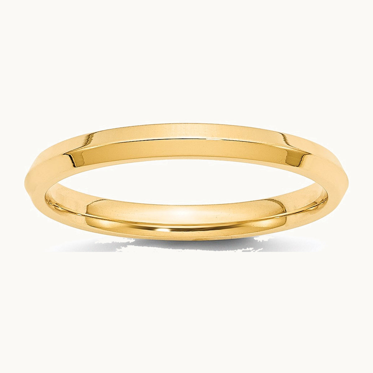 Knife Edge Comfort Fit Band — 14K Yellow Gold, 2.5mm