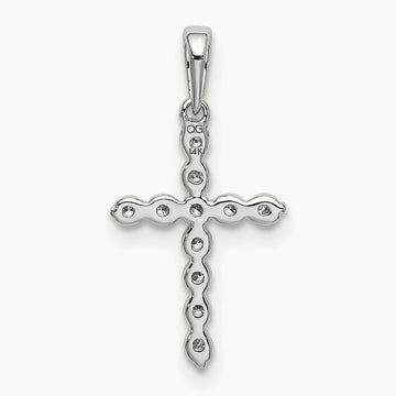 Cross Pendant, 0.10 ct tw Lab-Grown Diamond