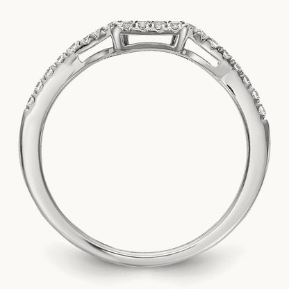 Diamond Wedding Band, 14K White Gold