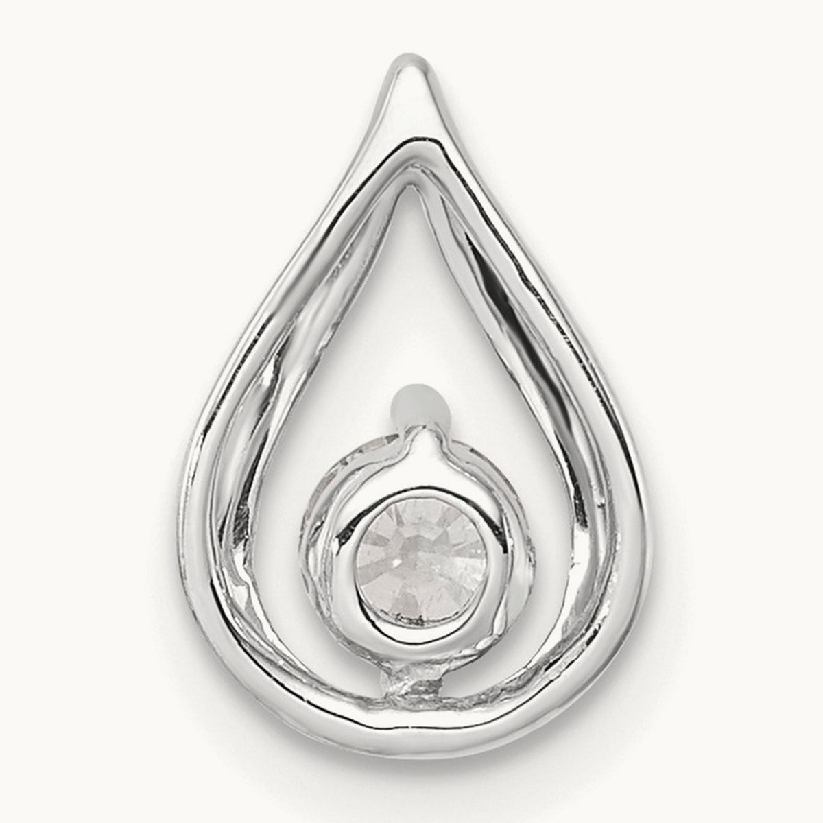 Teardrop Chain Slide, 0.25-0.75 ct tw Lab-Grown Diamond