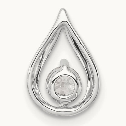 Teardrop Chain Slide, 0.25-0.75 ct tw Lab-Grown Diamond