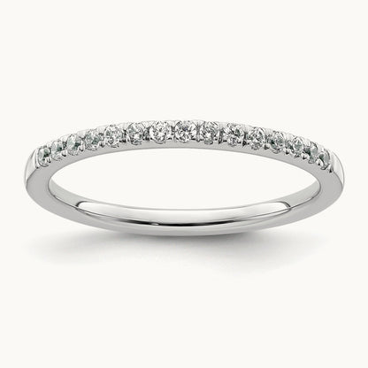 Diamond Wedding Band, 14K White Gold