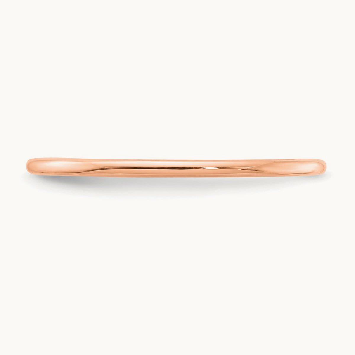 Half Round Stackable Band — 14K Rose Gold