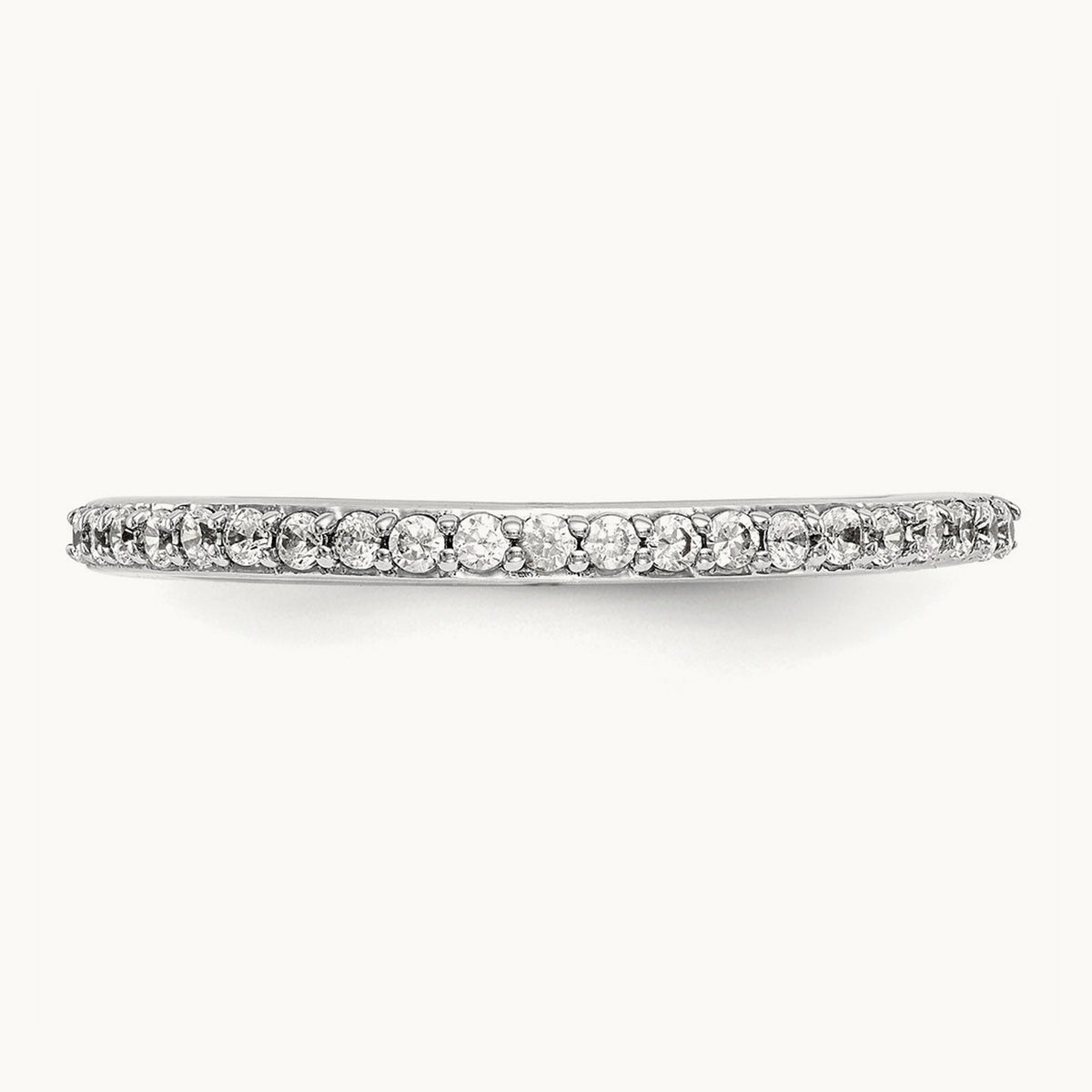 Diamond Wedding Band, 14K White Gold