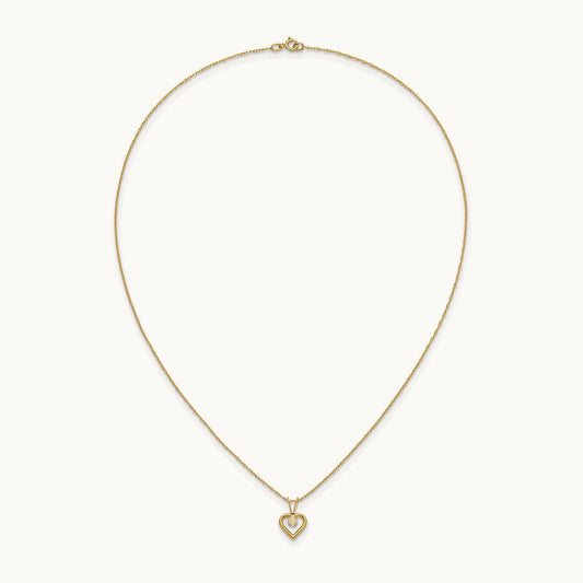 Madi K Opal Heart Necklace, 3mm, 14K