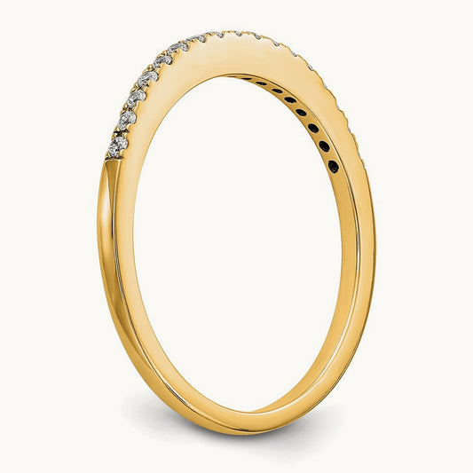 Diamond Wedding Band — 14K Yellow Gold, 7
