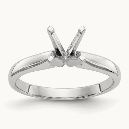 1/4ct. Medium Weight Airline 4-Prong Mounting, 14K White Gold