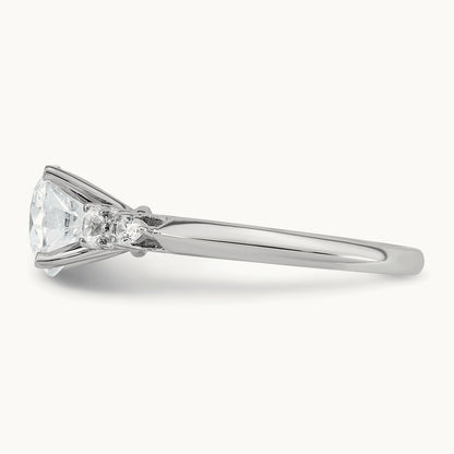 Round Engagement Ring, 1.75 ct tw Lab-Grown Diamond