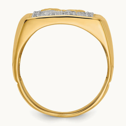 AA Diamond men's ring, 14K