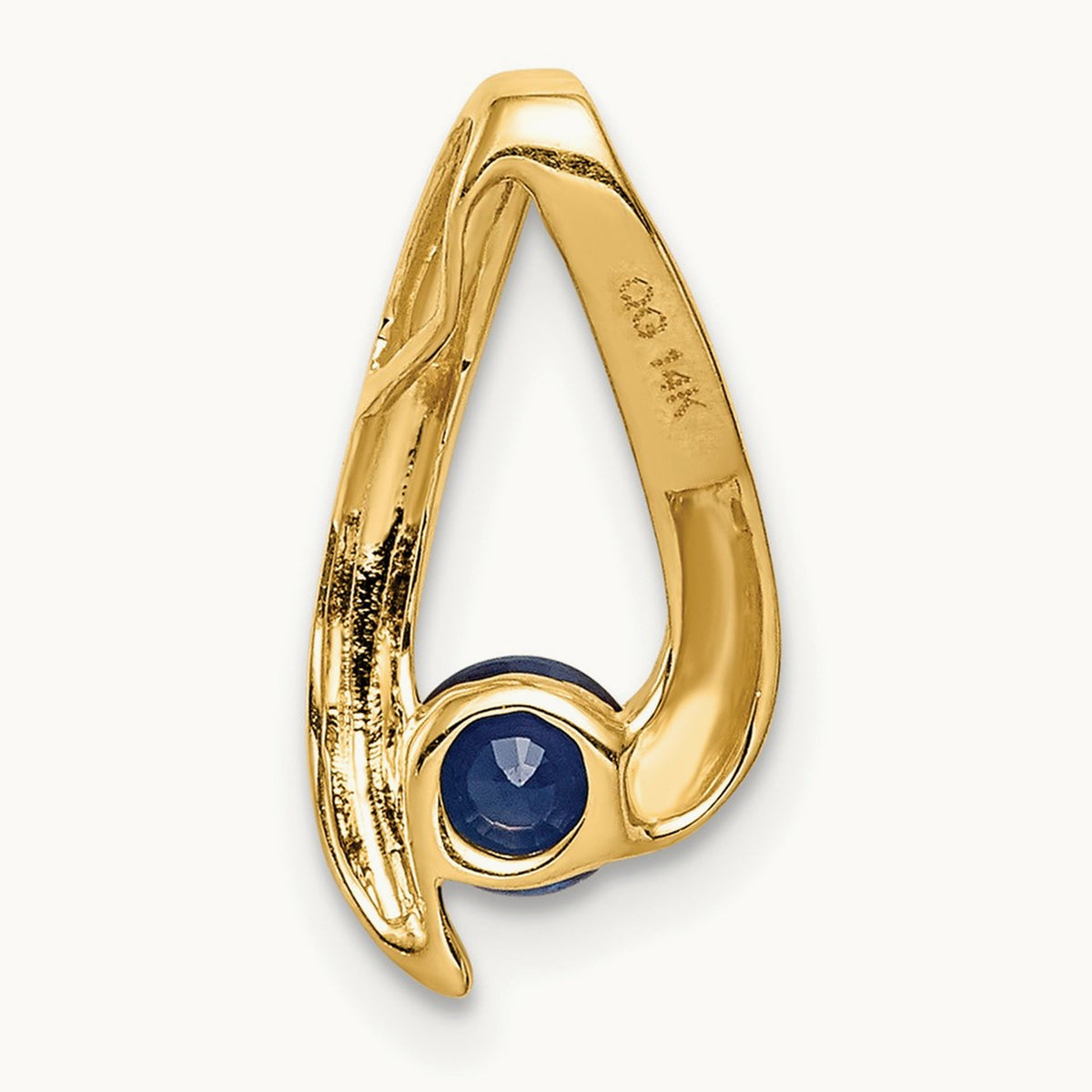 Sapphire Pendant — 14K Yellow Gold