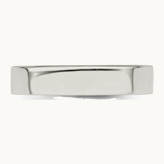 Sterling Silver 4mm Lightweight Flat Band