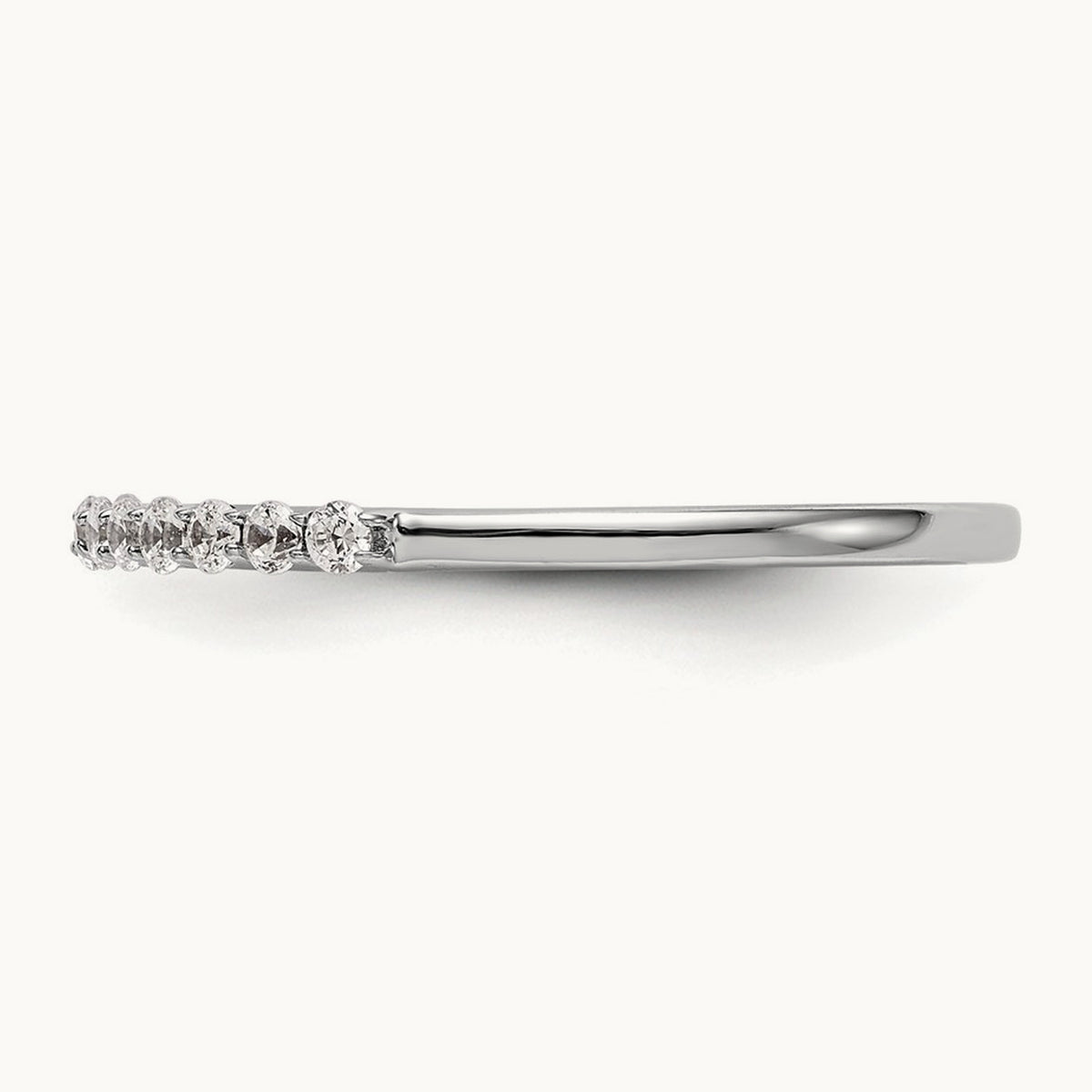 Diamond Wedding Band, 14K White Gold