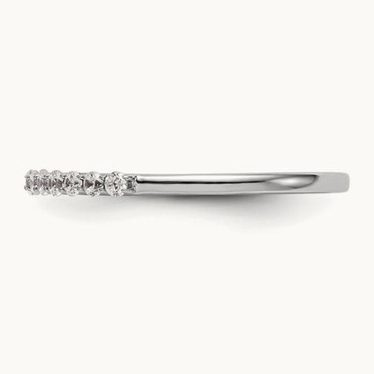 Diamond Wedding Band, 14K White Gold