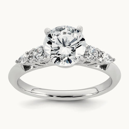 Round Engagement Ring, 1.75 ct tw Lab-Grown Diamond