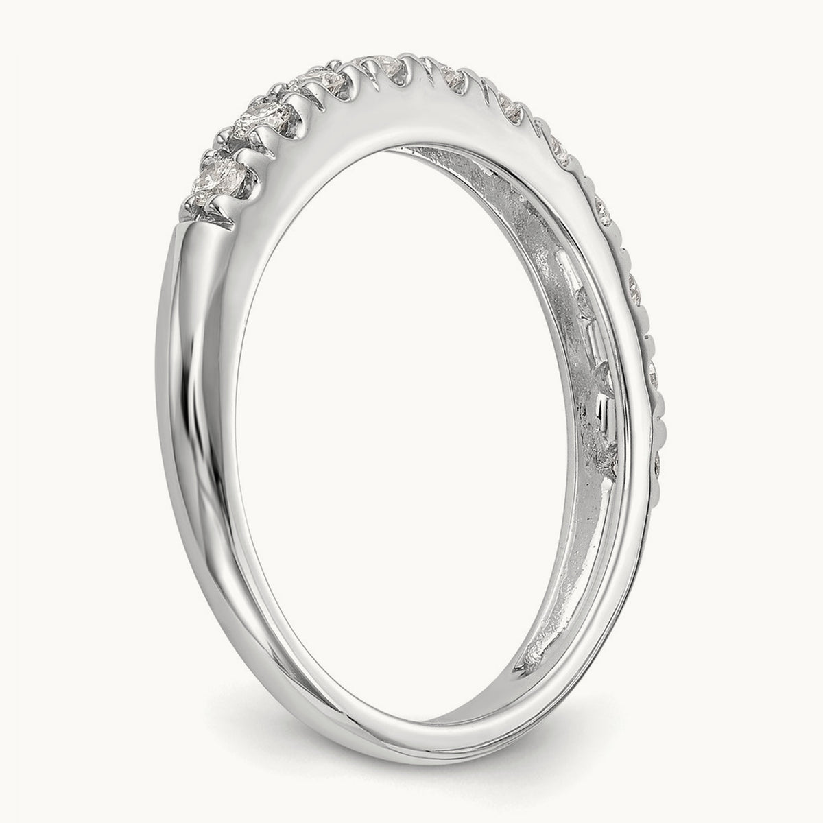 Diamond Wedding Band, 14K White Gold