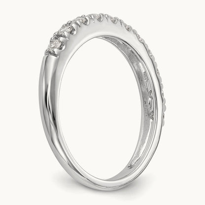 Diamond Wedding Band, 14K White Gold