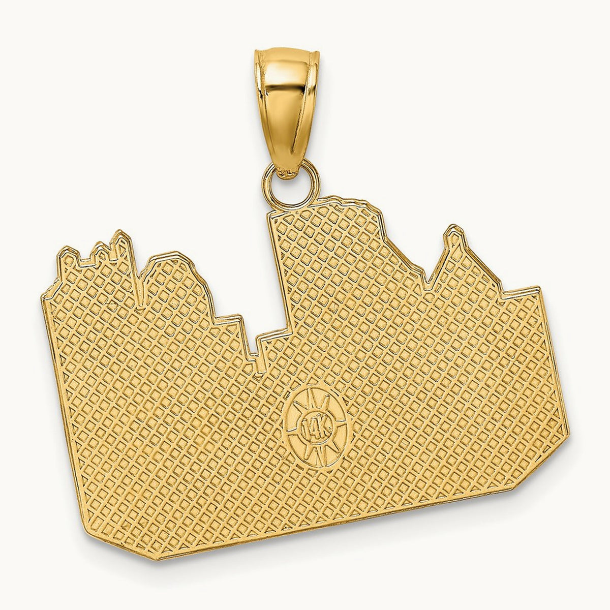 Pittsburgh Skyline Charm, 14K