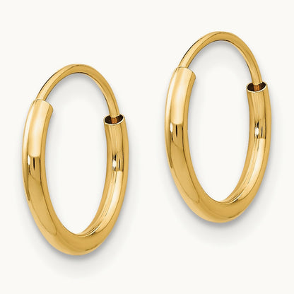 Madi K Endless Hoop Earrings, 14K