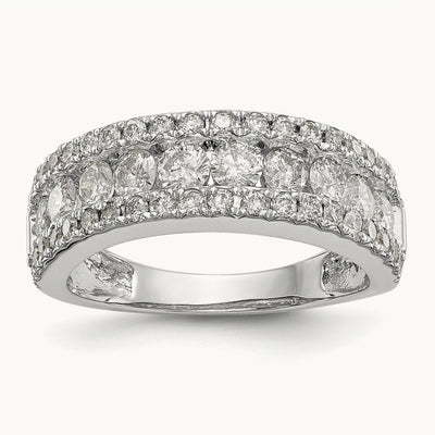 Diamond Band, 14K White Gold