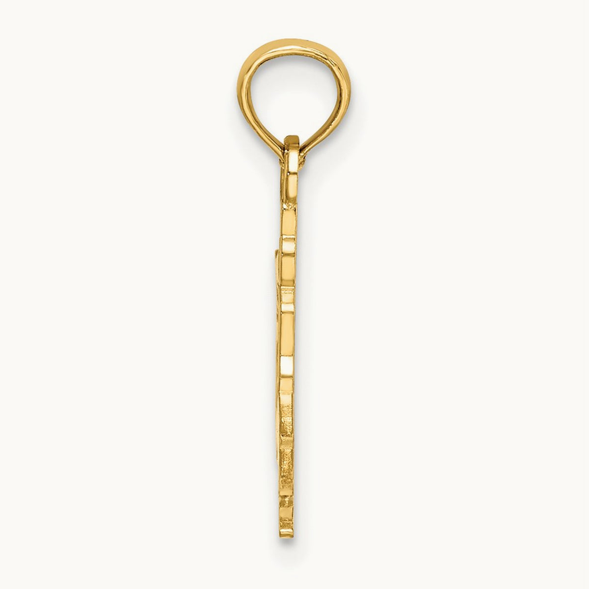 Solid Polished Gymnast Charm — 8.9mm