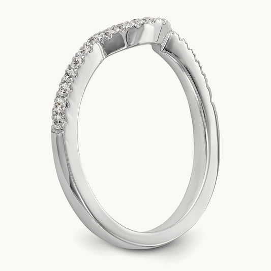 Diamond Wedding Band, 14K White Gold