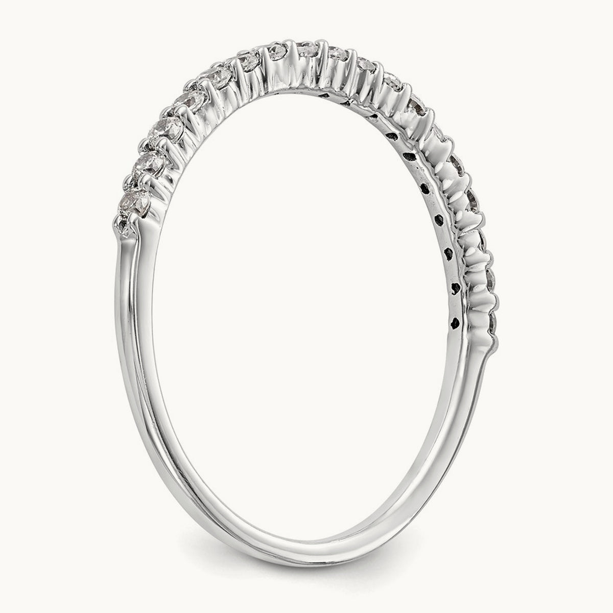 Diamond Wedding Band, 14K White Gold