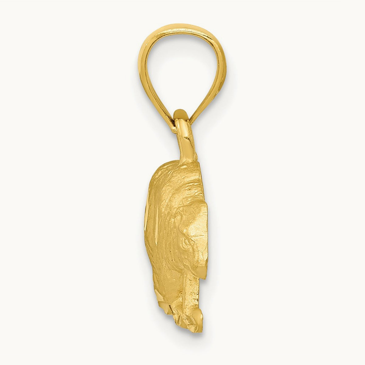 Diamond-cut Bear Pendant — 17mm