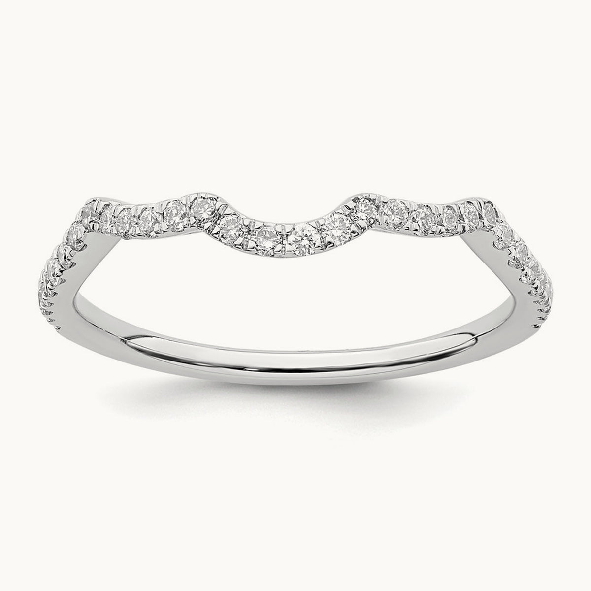 Diamond Wedding Band, 14K White Gold