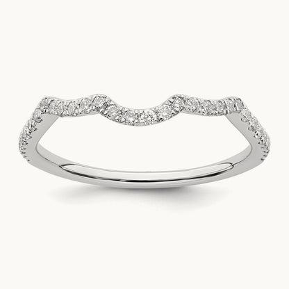 Diamond Wedding Band, 14K White Gold