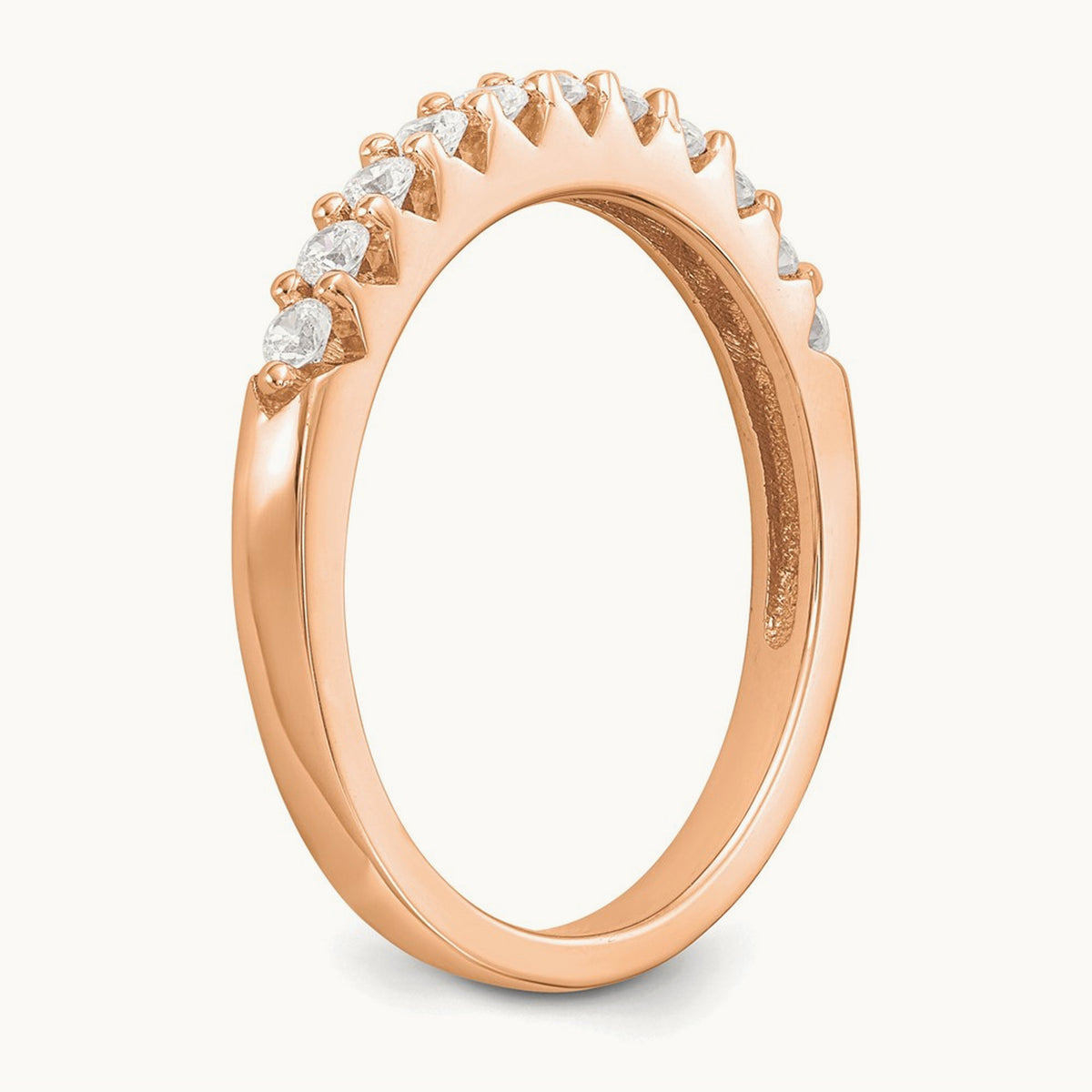 Lab-Grown Diamond Band — 14K Rose Gold, 7