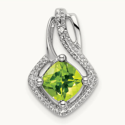 Peridot and Diamond Pendant — photo set