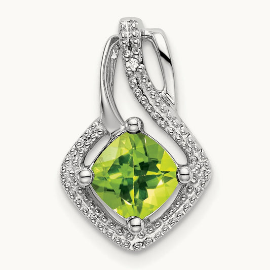Peridot and Diamond Pendant — photo set